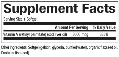 NATURAL FACTORS VITAMIN A 10000 IU
