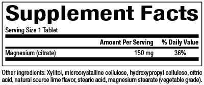 MAGNESIUM CITRATE CHEWS