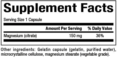 NATURAL FACTORS MAGNESIUM CITRATE 450 mg (180)
