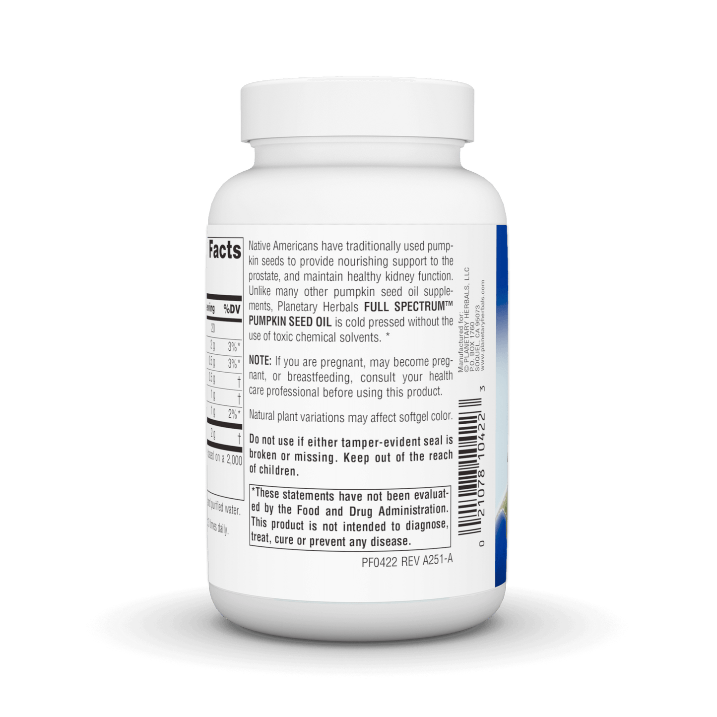 PUMPKIN SEED OIL FULL SPECTRUM CAPSULES