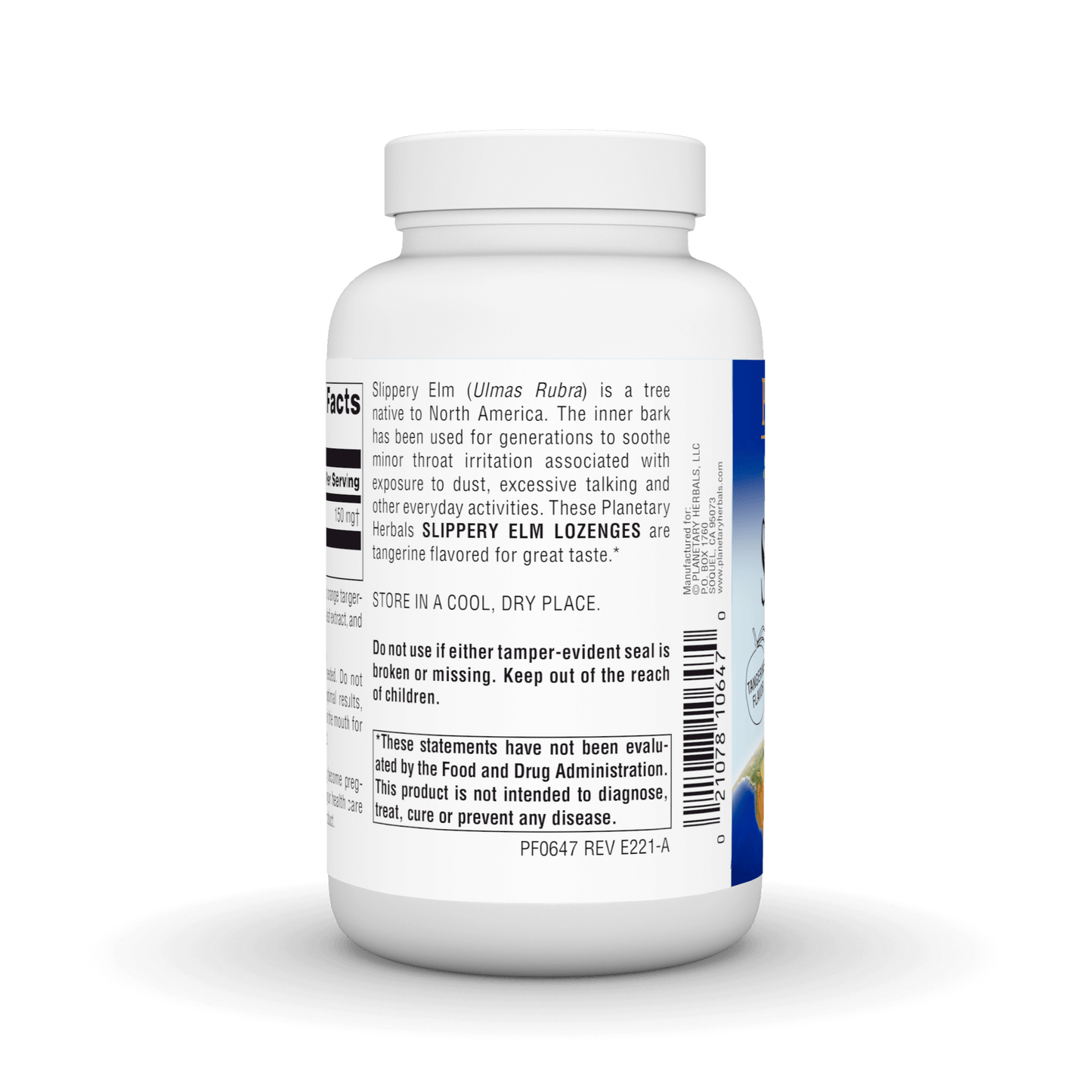 SLIPPERY ELM LOZENGES TANGERINE (200)