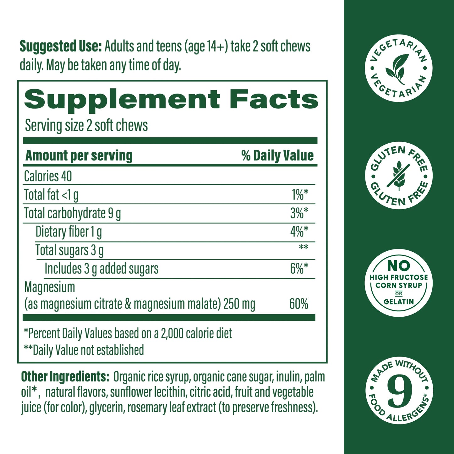 MAGNESIUM SOFT CHEW GRAPE