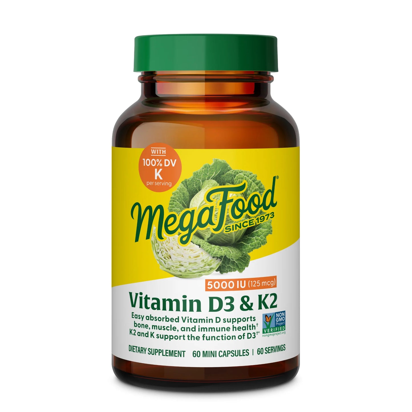 MEGAFOOD VITAMIN D3 5000 IU + K2 (60)