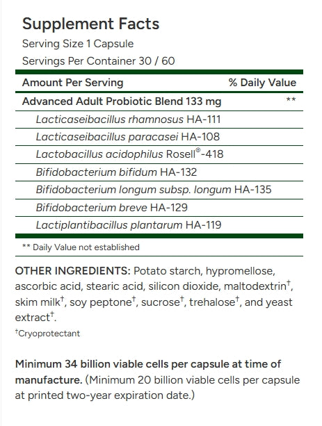 ADVANCED ADULTS PROBIOTIC