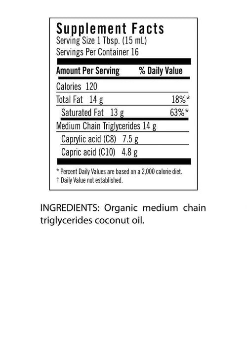 MCT OIL - ORGANIC (17 oz)
