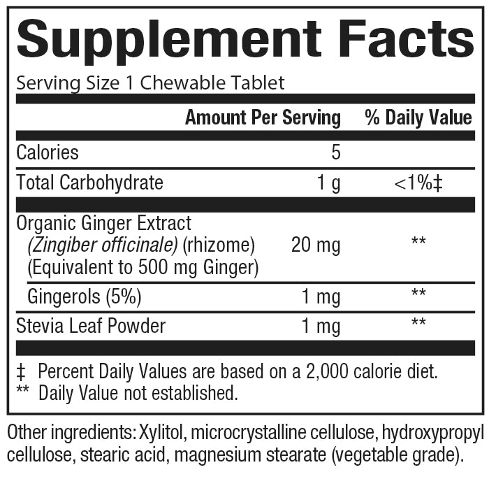CHEWABLE GINGER (10)