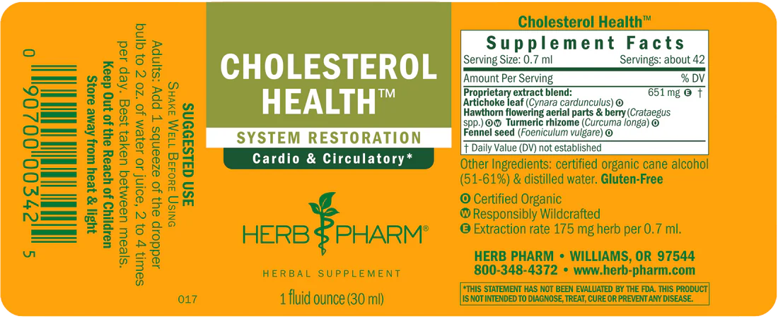 CHOLESTEROL HEALTH TONIC