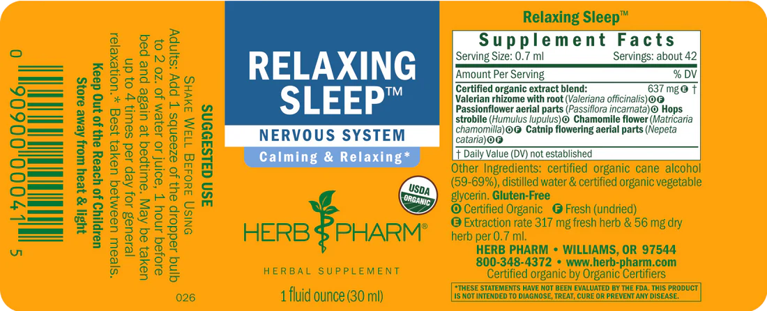 RELAXING SLEEP TONIC (2 oz)