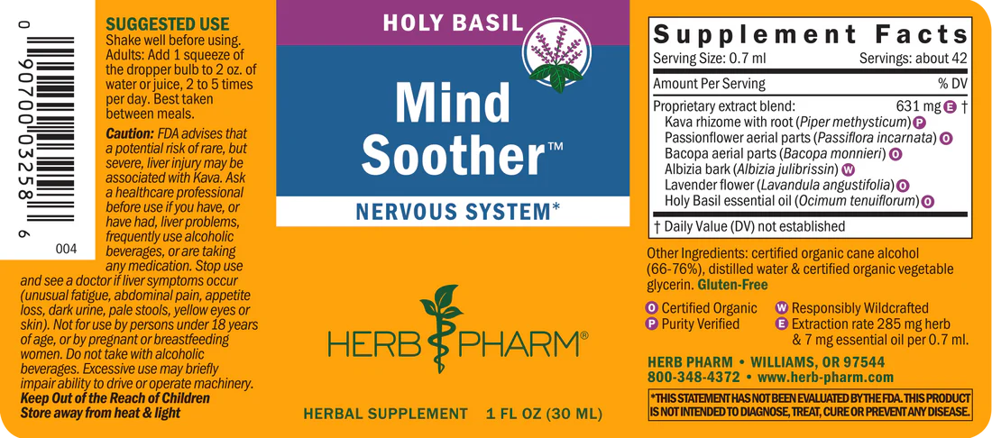 MIND SOOTHER HOLY BASIL
