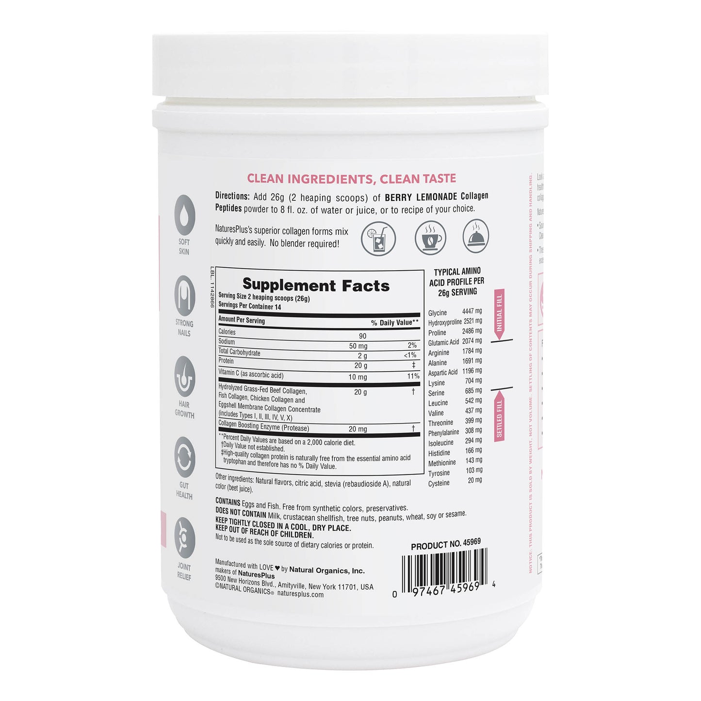 COLLAGEN PEPTIDES POWDER BERRY LEMONADE