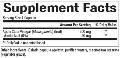 APPLE CIDER VINEGAR 500 mg