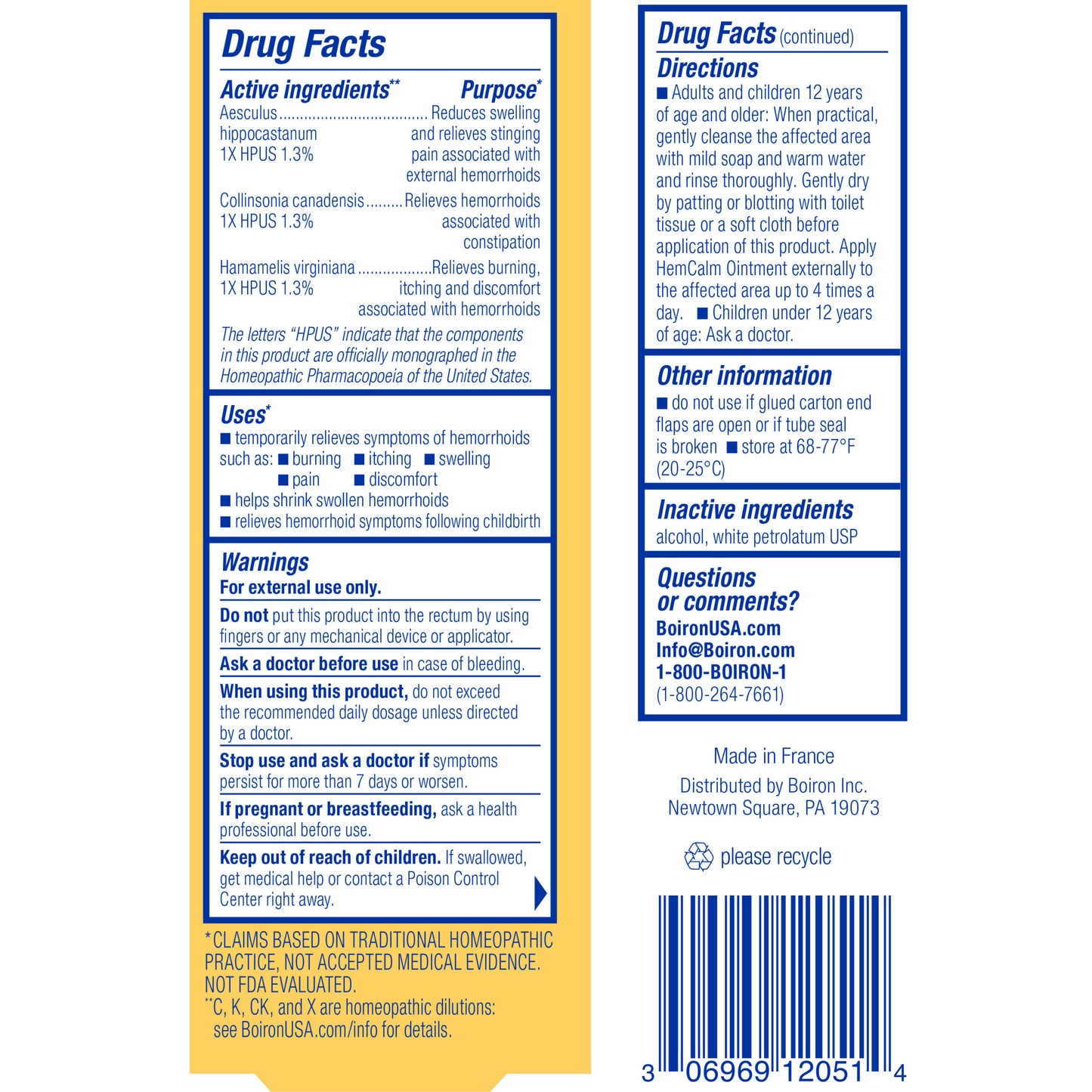 HEMCALM OINTMENT
