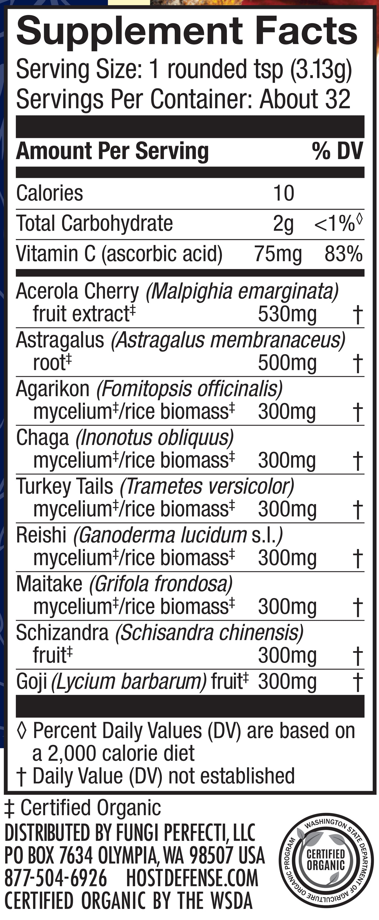 MYCOBOTANICALS IMMUNE POWDER