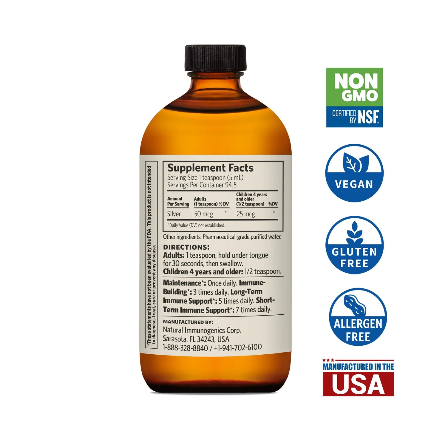 BIO-ACTIVE SILVER HYDROSOL (16 oz)
