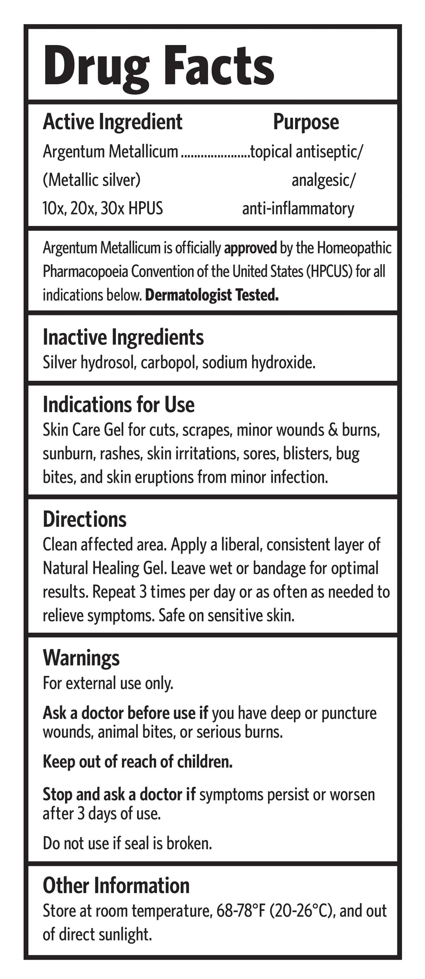 NATURAL HEALING GEL