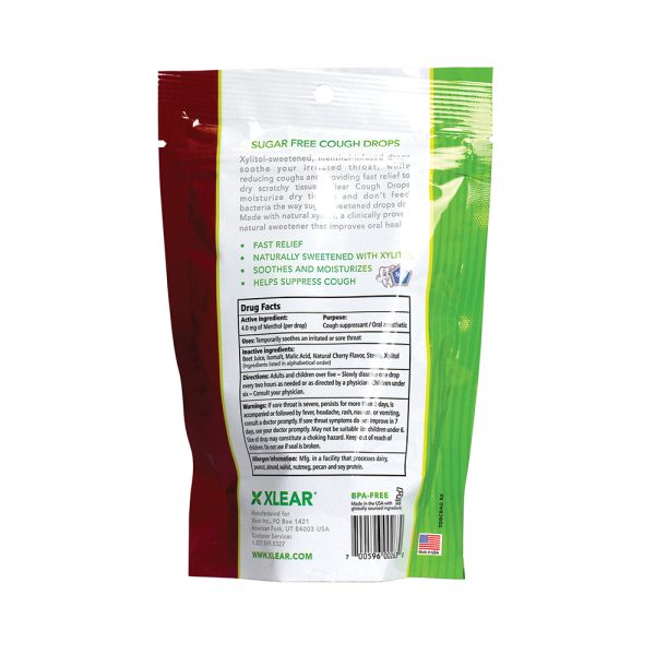 BLACK CHERRY SUGAR-FREE COUGH DROPS