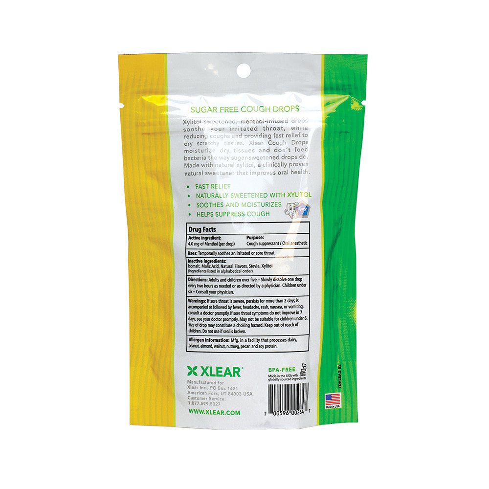 HONEY LEMON SUGAR-FREE COUGH DROPS