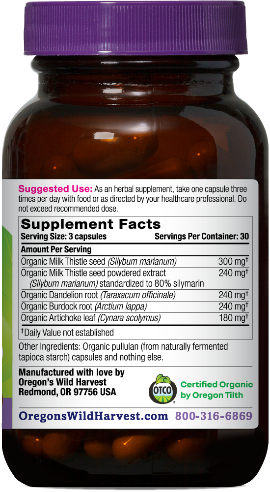 MILK THISTLE + DANDELION ORGANIC