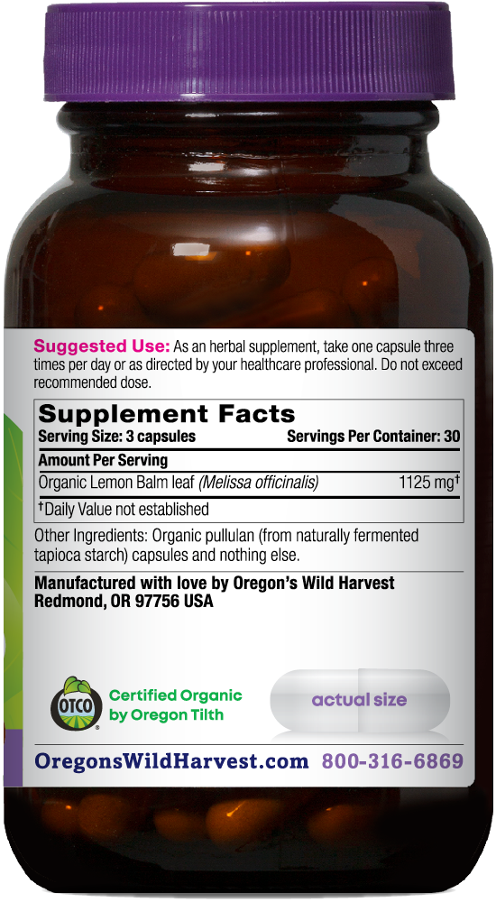 LEMON BALM ORGANIC