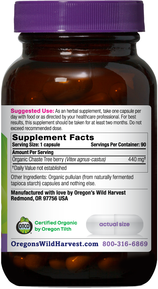 CHASTE TREE BERRY ORGANIC