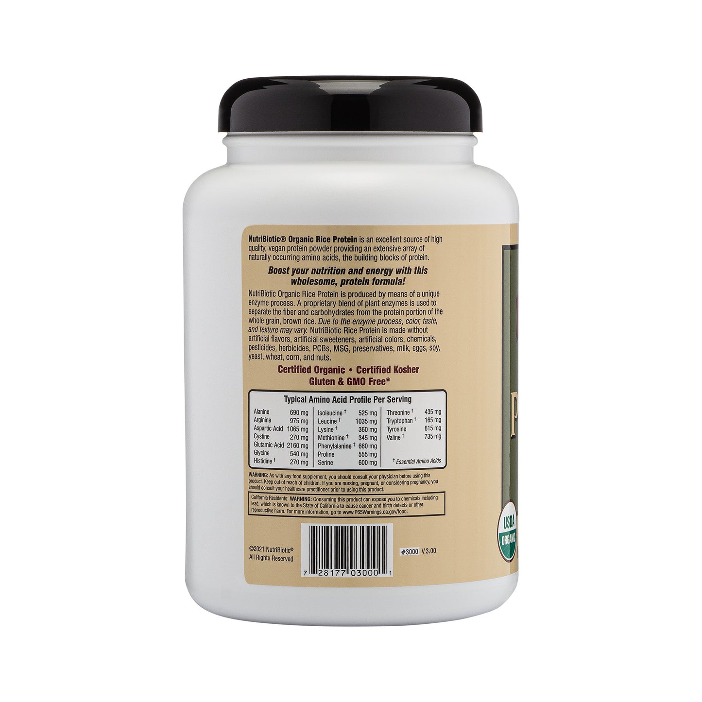 ORGANIC RICE PROTEIN POWDER PLAIN