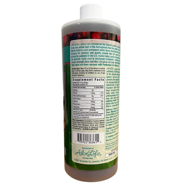 WHOLE LEAF ALOE VERA JUICE CHERRY BERRY