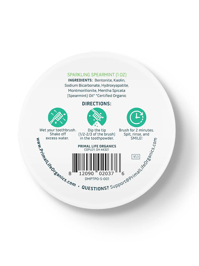 POWDERED MINERAL TOOTHPASTE SPEARMINT