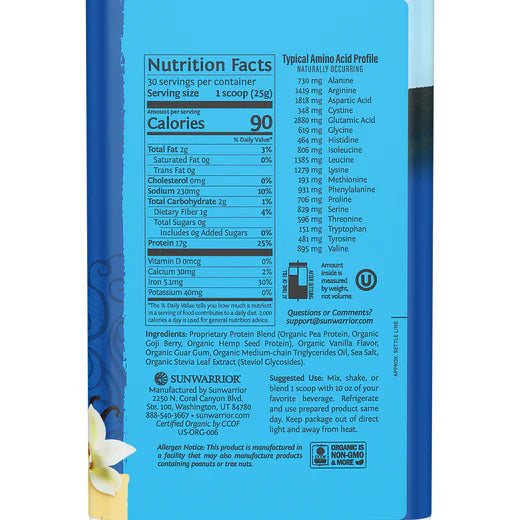 WARRIOR BLEND PROTEIN POWDER VANILLA