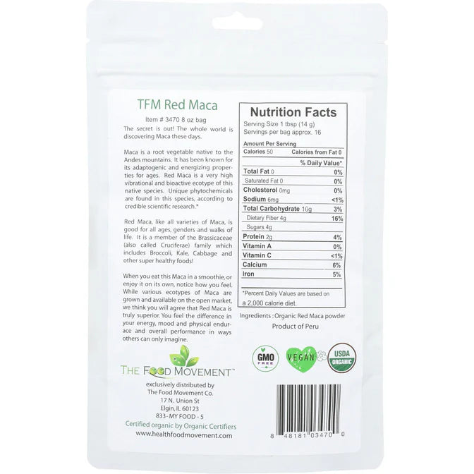 RED MACA ROOT POWDER ORGANIC