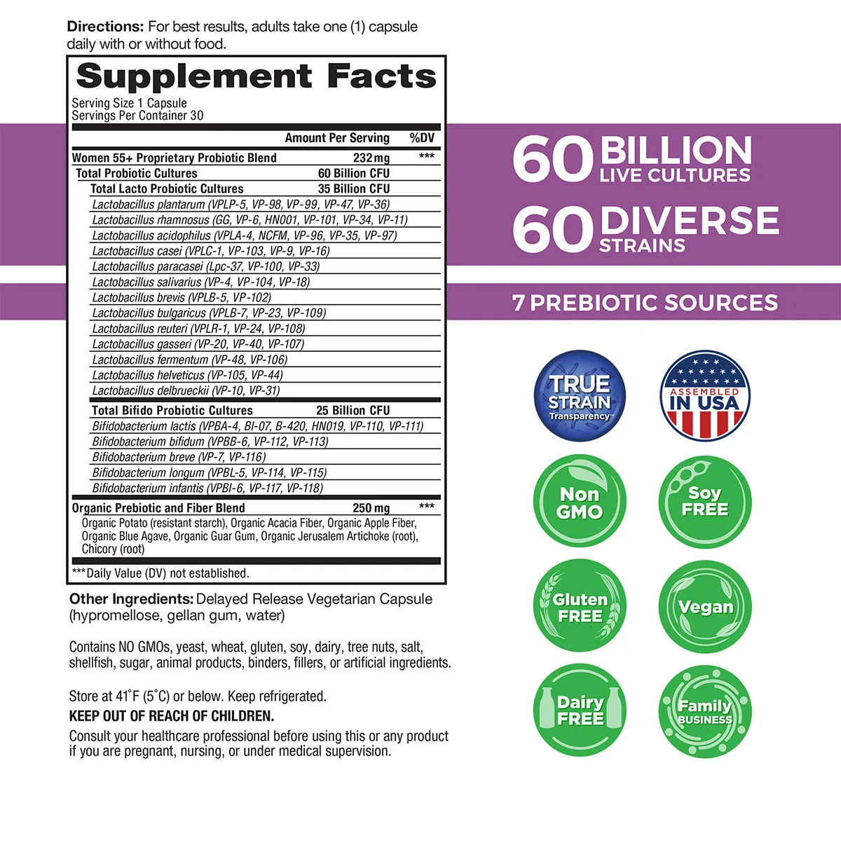 WOMENS DAILY 55+ PROBIOTIC (30)
