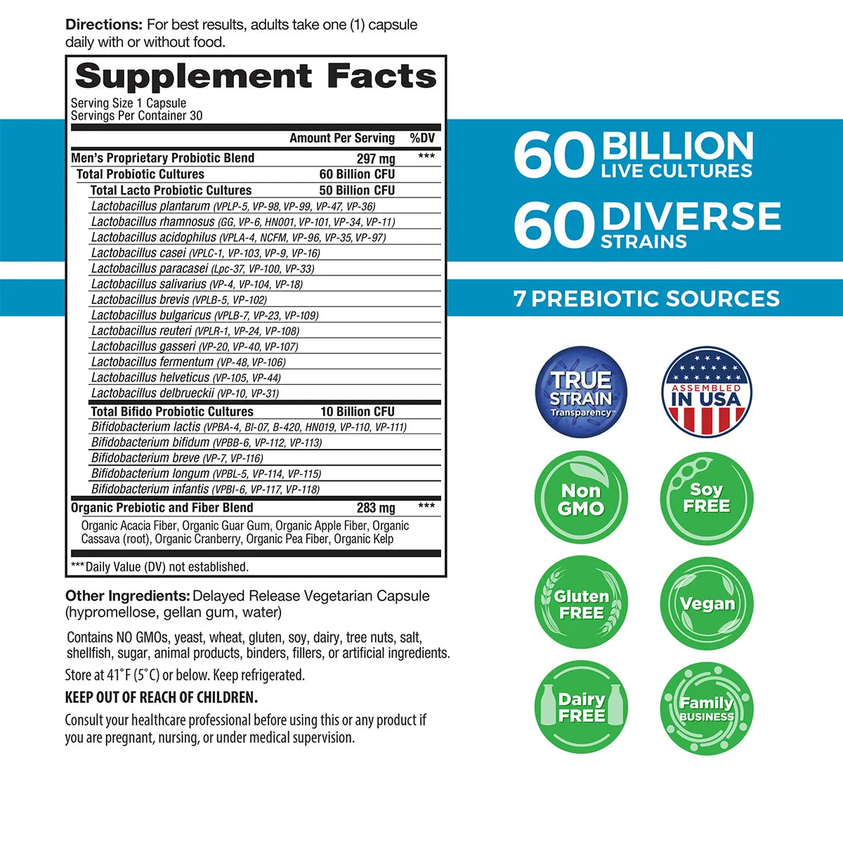 MENS DAILY PROBIOTIC