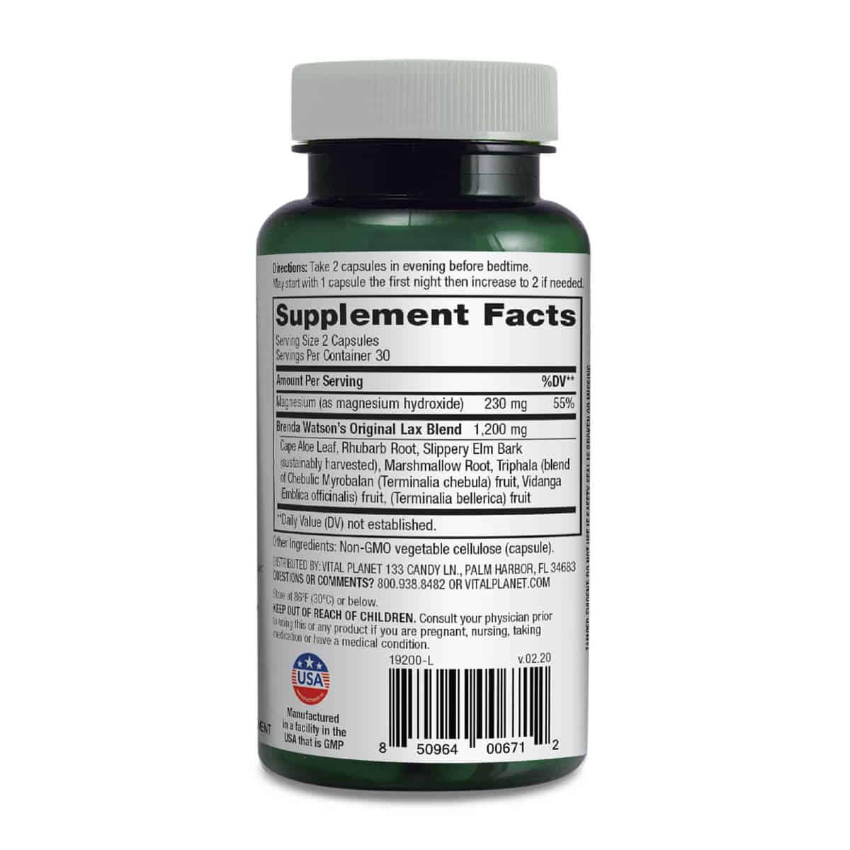 VITAL LAX NATURAL LAXATIVE
