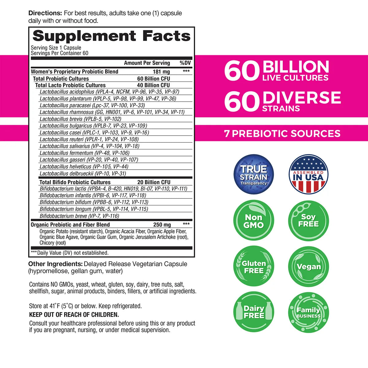 WOMENS DAILY PROBIOTIC (60)
