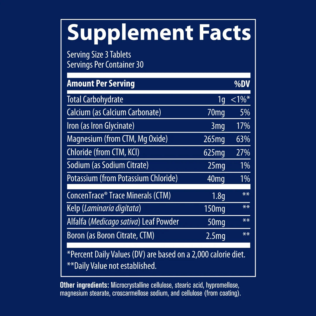 TRACE MINERAL TABLETS