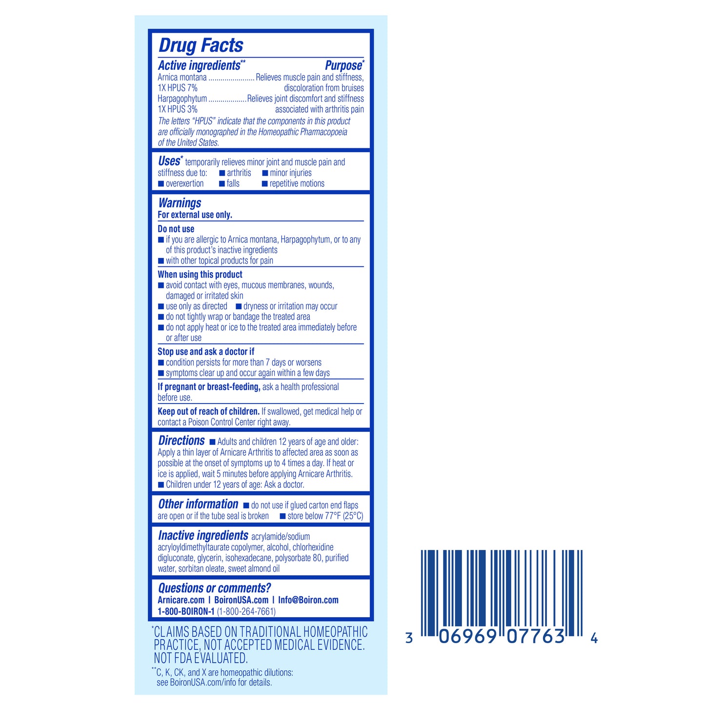 ARNICARE ARTHRITIS CREAM