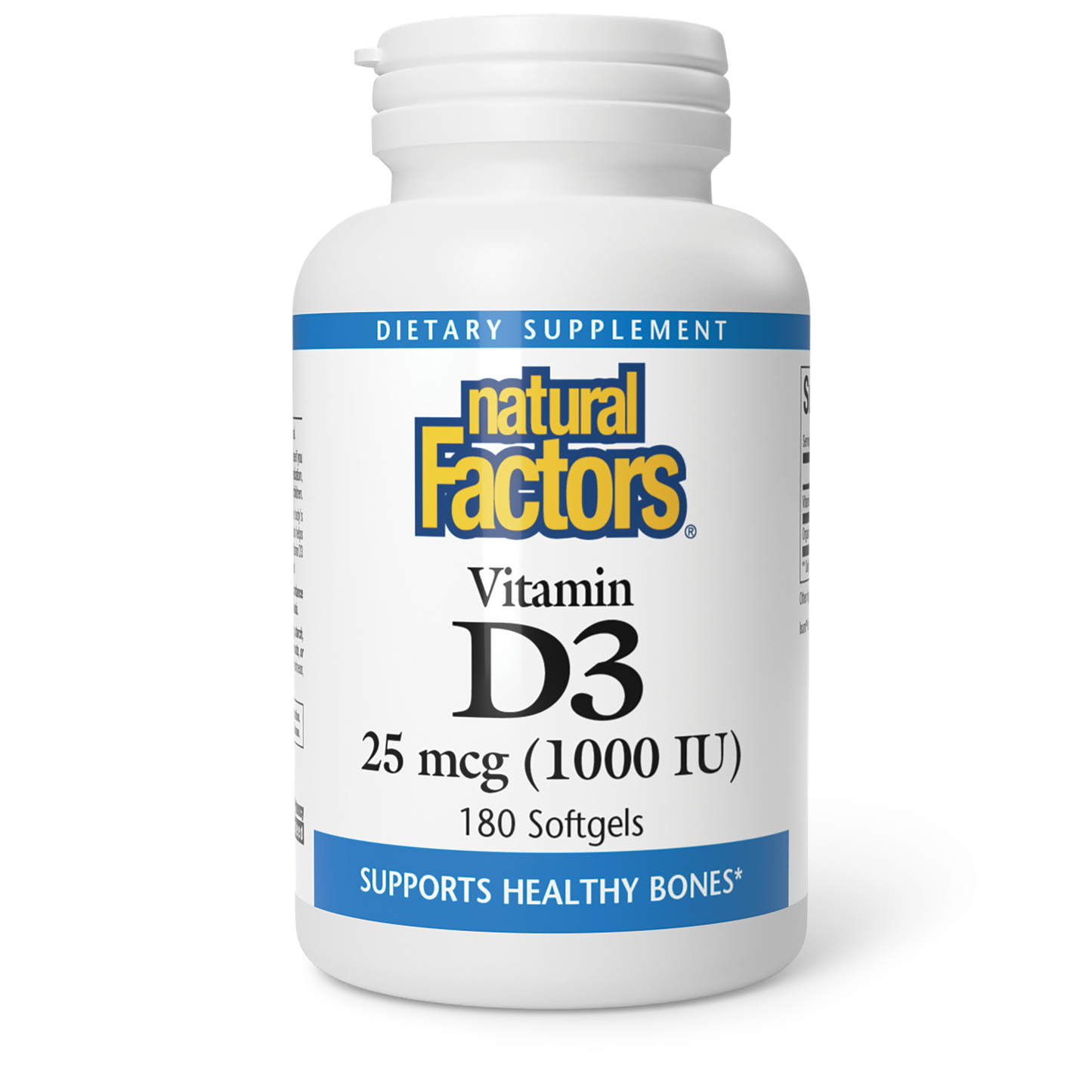 NATURAL FACTORS VITAMIN D3 50 mcg (1000 IU)