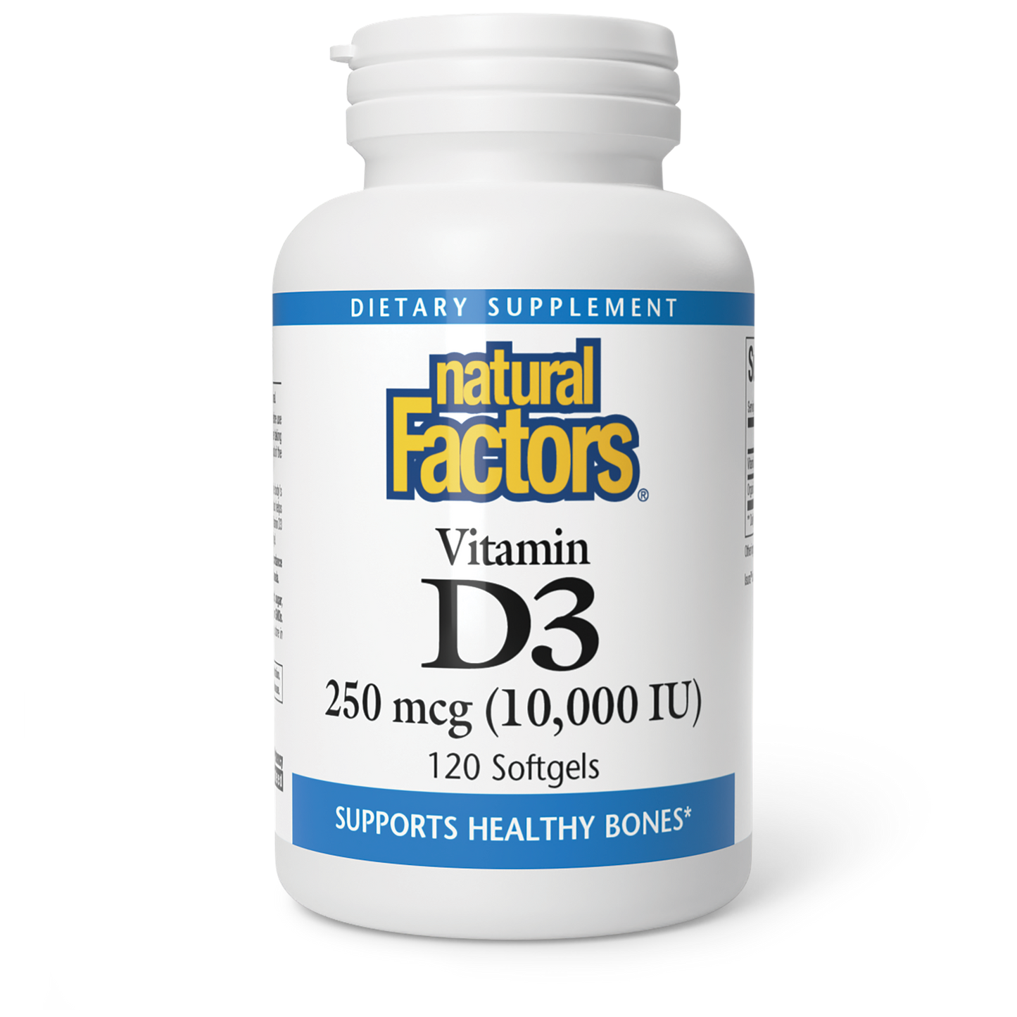 NATURAL FACTORS VITAMIN D3 250 mcg (10000 IU)