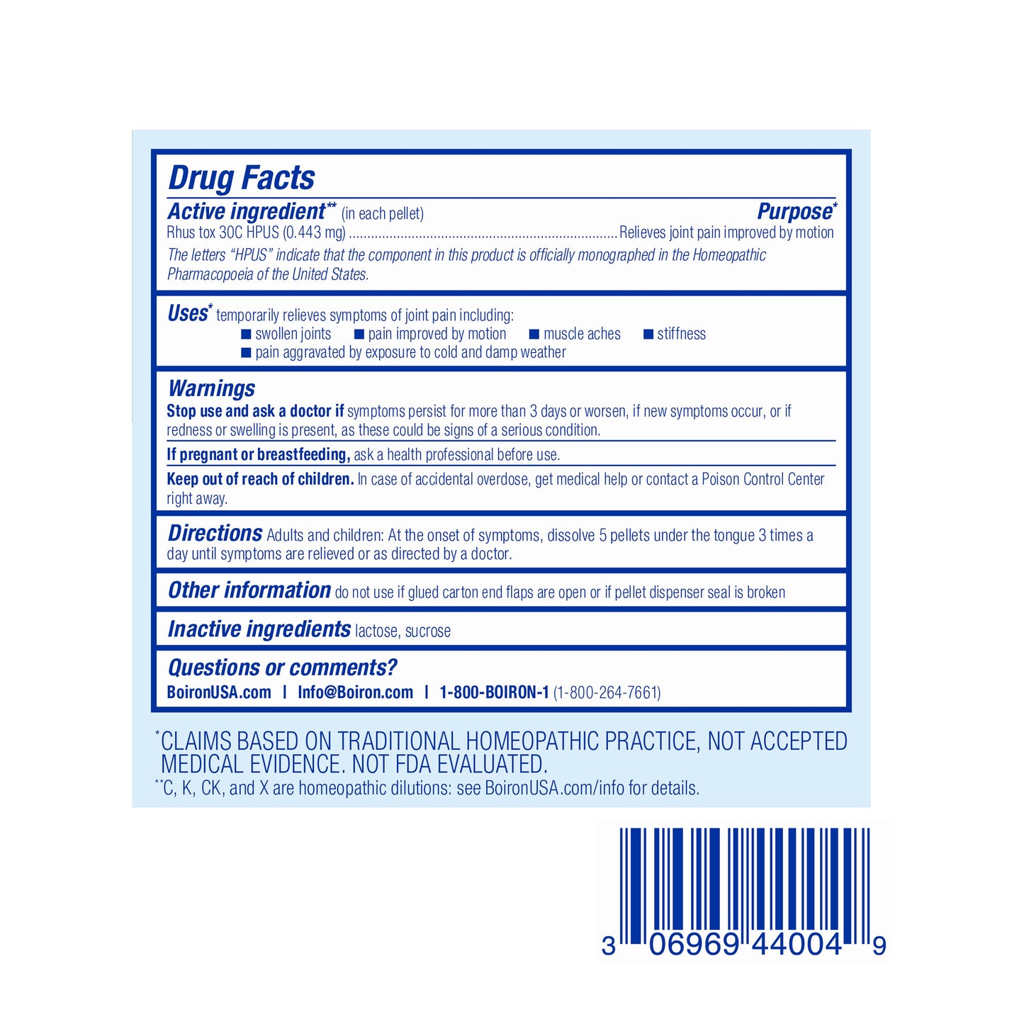 RHUS TOX BONUS PACK 30C