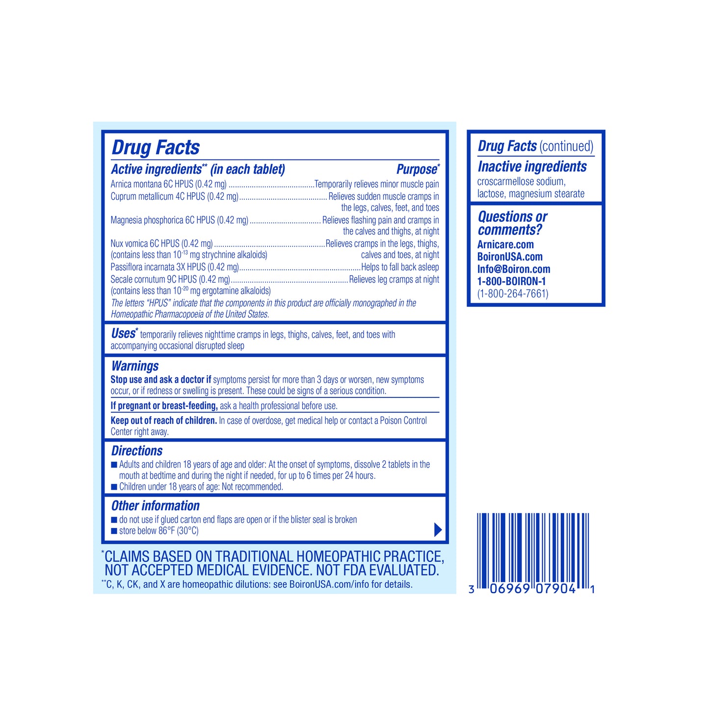 ARNICARE LEG CRAMPS PM