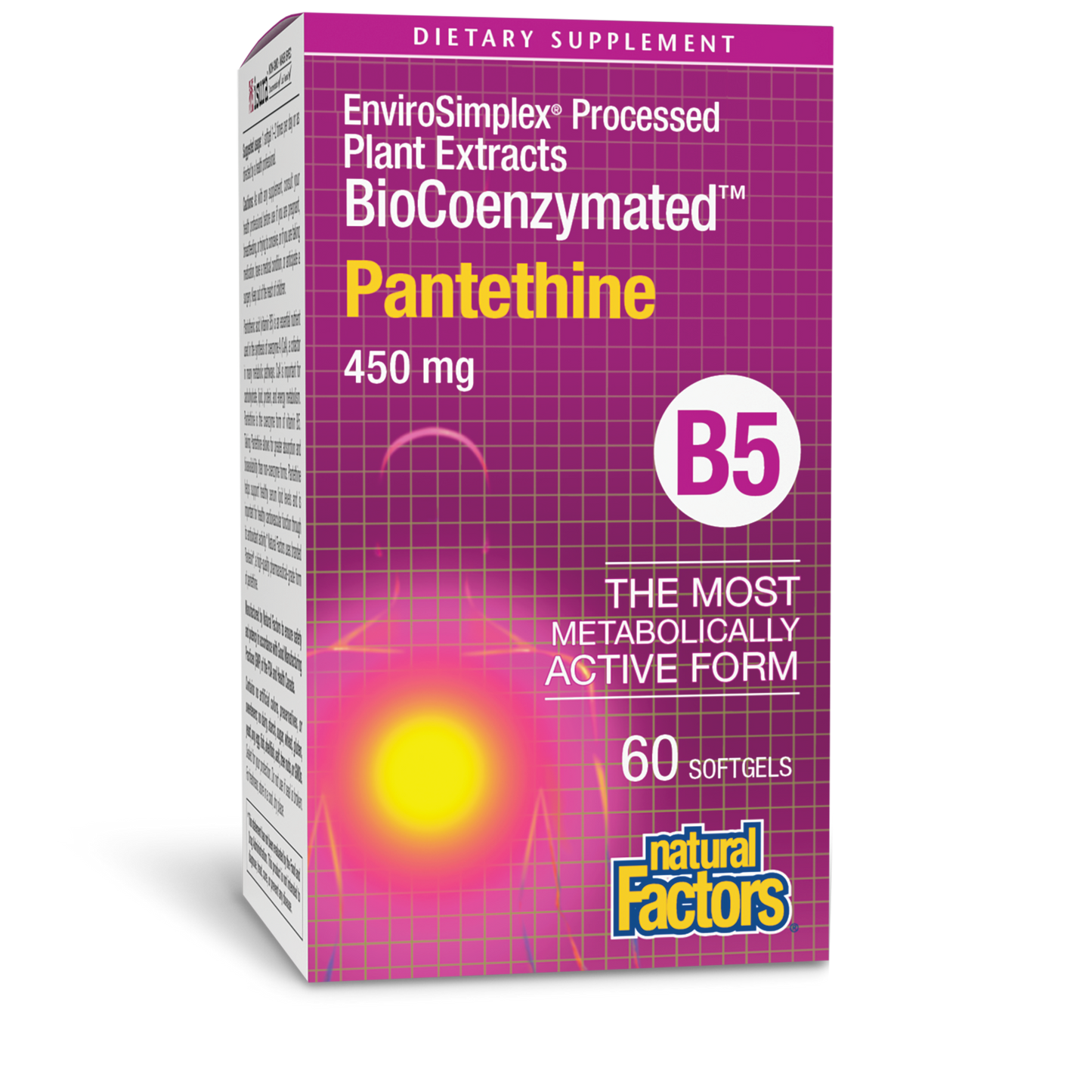BIOCOENZYMATED PANTETHINE B5 450 mg