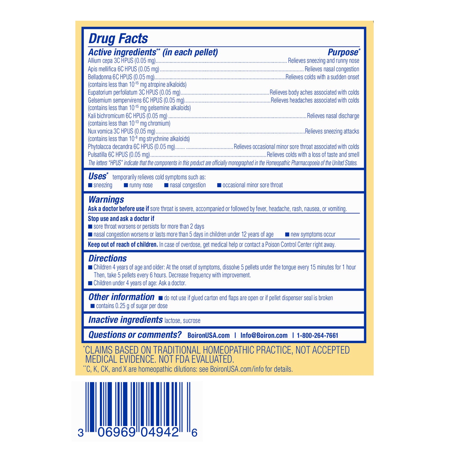 COLD CALM KIDS PELLETS