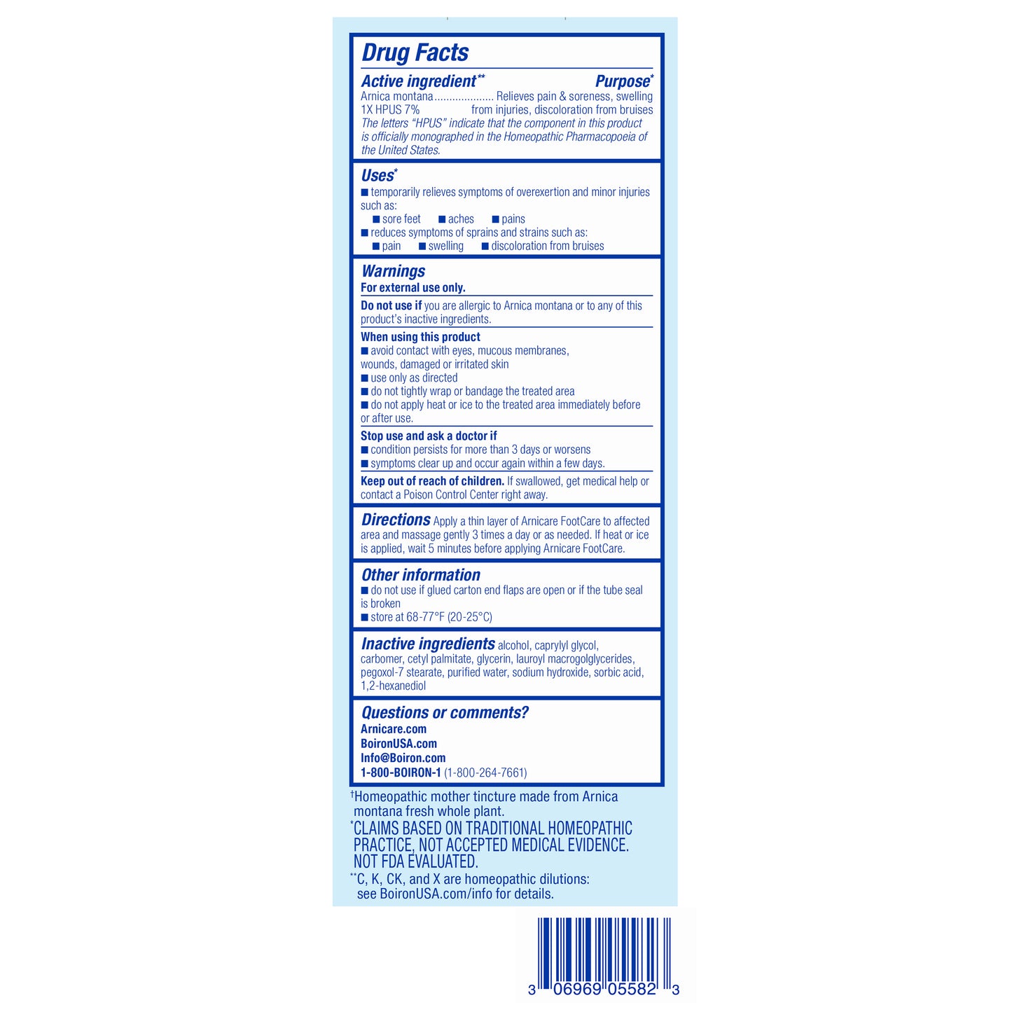ARNICARE FOOTCARE CREAM