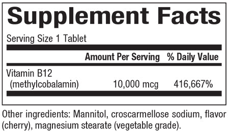 NATURAL FACTORS METHYLCOBALAMIN B12 10000 mcg