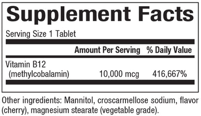 NATURAL FACTORS METHYLCOBALAMIN B12 10000 mcg