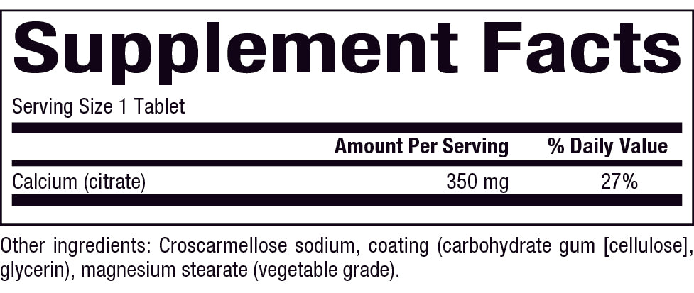 CALCIUM CITRATE 350 MG