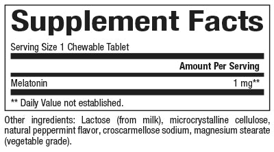 NATURAL FACTORS MELATONIN 1 mg