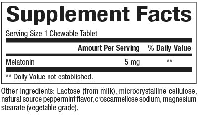 NATURAL FACTORS MELATONIN 5 mg