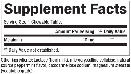 NATURAL FACTORS MELATONIN 10 mg
