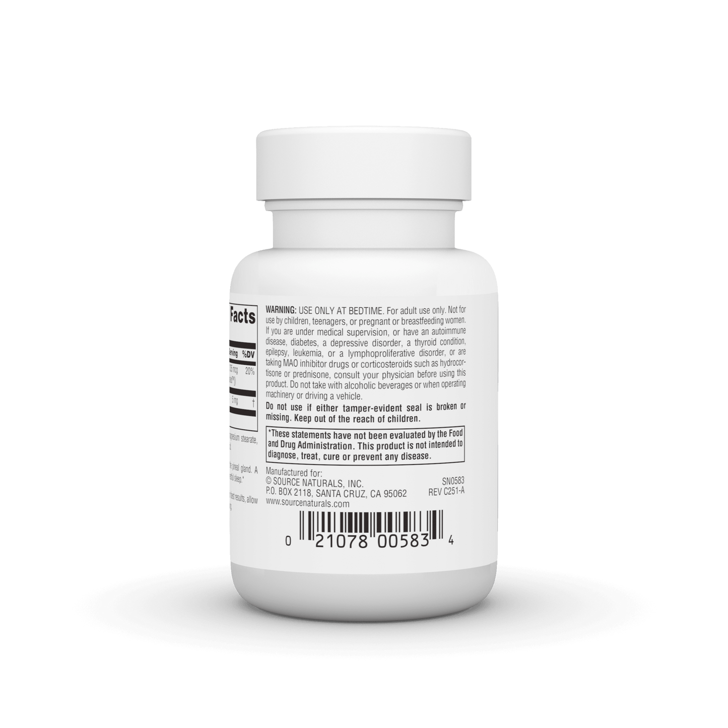 SOURCE NATUREALS MELATONIN 5 mg