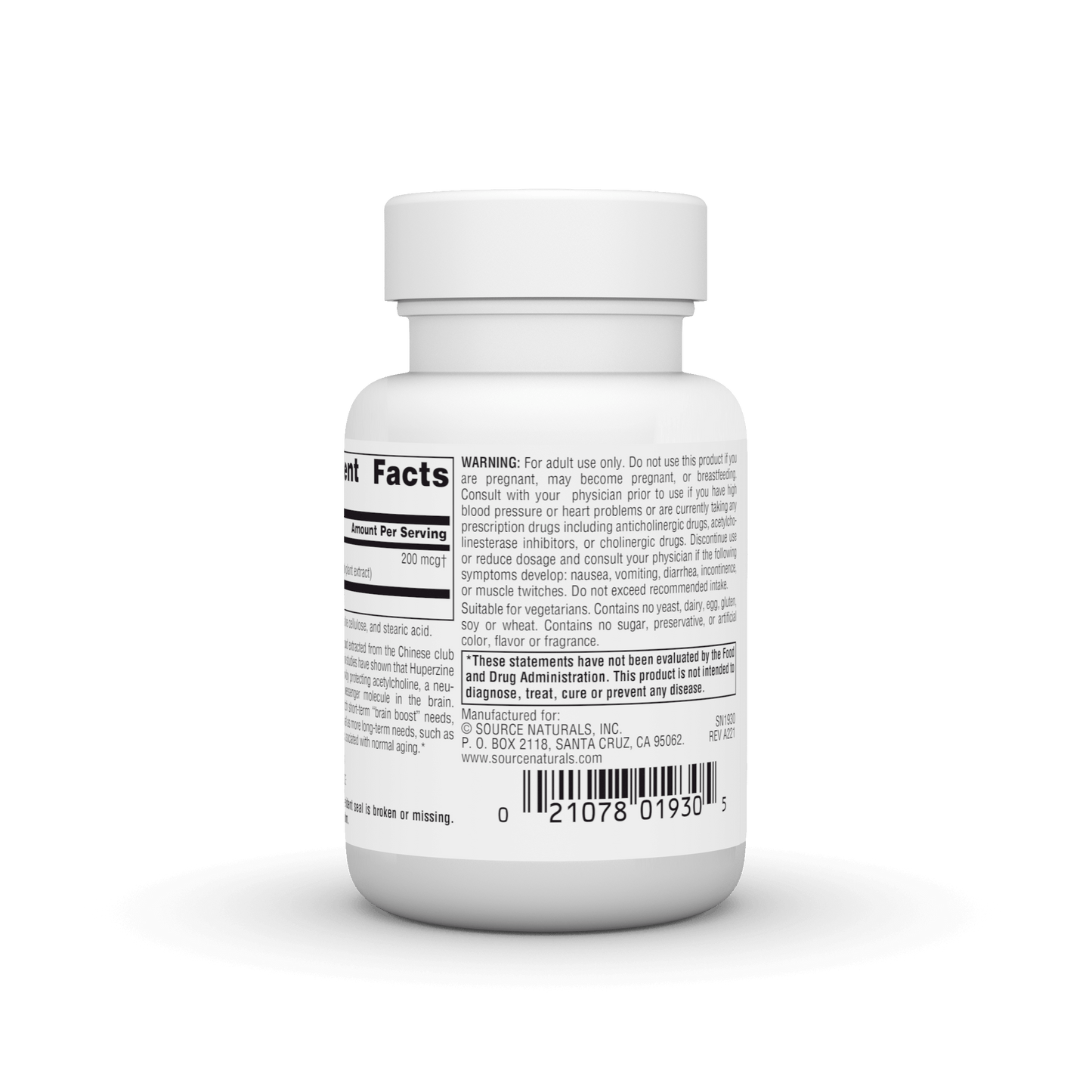 HUPERZINE A 200 mcg